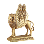 Large Brass Kaila Devi Chamunda Mata Idol | 12.5" Sacred Art | 6.57kg Divine Masterpiece | Temple Grade Sculpture | Jaipurio